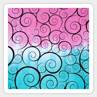 Minimal Colorful Abstract Pattern Sticker